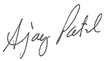 Signature of Peter Nunoda president of Ƶ